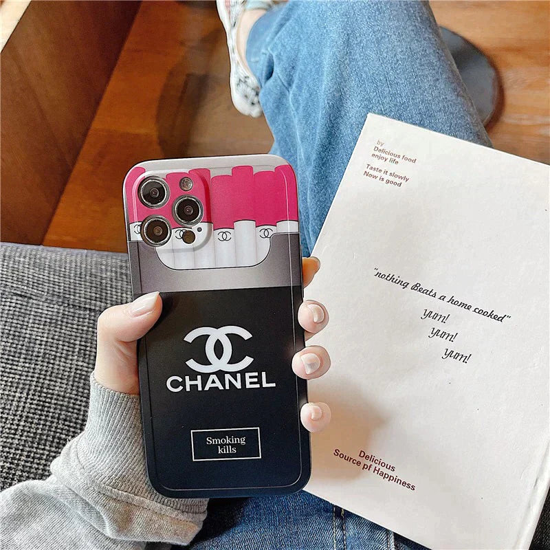 Chanel Smoking iPhone Cases - Glamour Gaurd