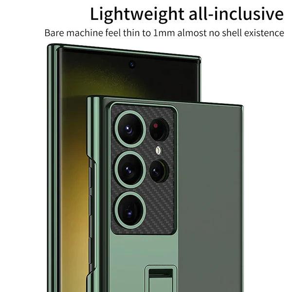 Ultra Thin Transparent S24 Case with Bracket - Glamour Gaurd