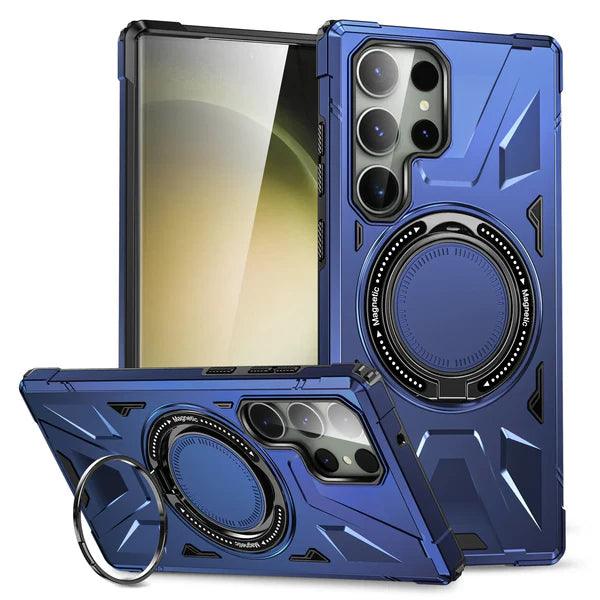Shockproof Magnetic S24 Ultra Case With Ring Bracket - Glamour Gaurd