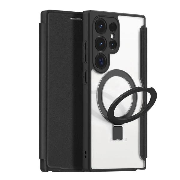 Slim Magnetic S24 Ultra Case with Kickstand & Card Slot - Glamour Gaurd