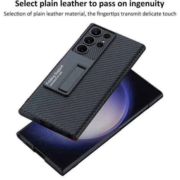 Ultra Thin Leather S24 Ultra Case with Bracket Sale price$43.95 - Glamour Gaurd